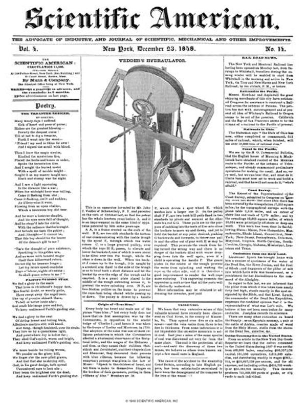 Scientific American Magazine Vol 4 Issue 14