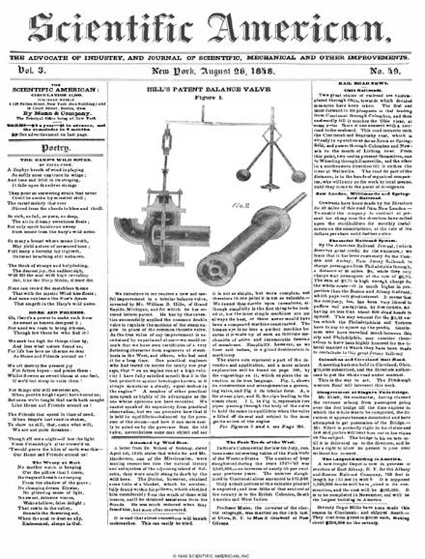 Scientific American Magazine Vol 3 Issue 49