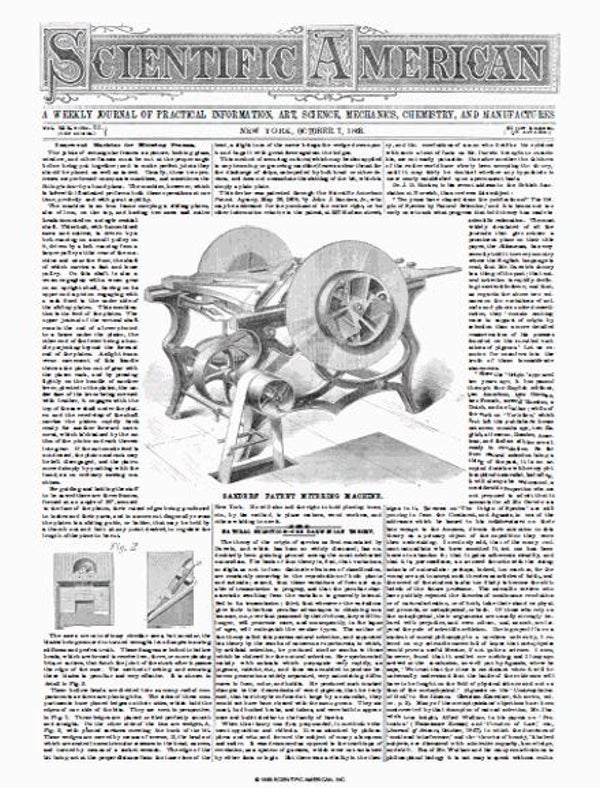 Scientific American Magazine Vol 19 Issue 15