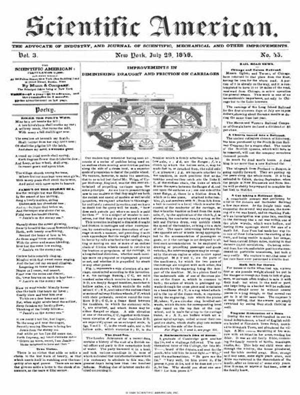Scientific American Magazine Vol 3 Issue 45