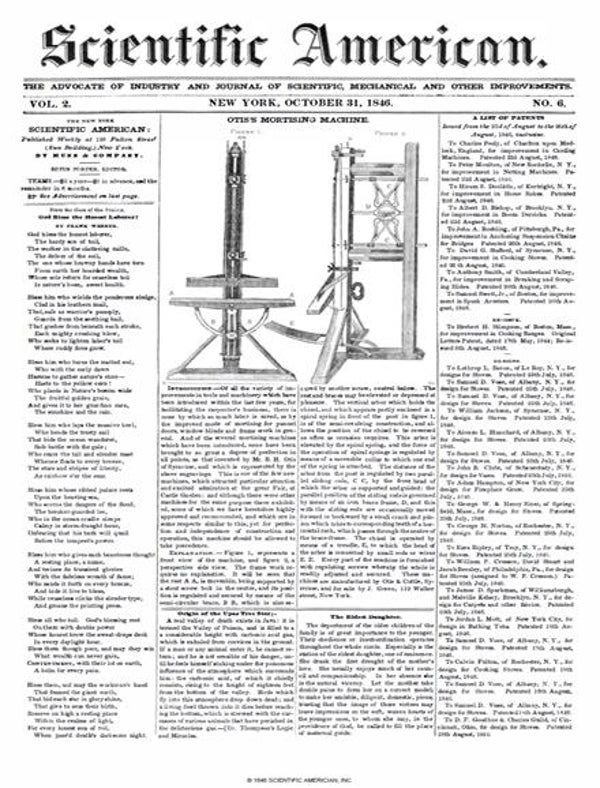 Scientific American Magazine Vol 2 Issue 6