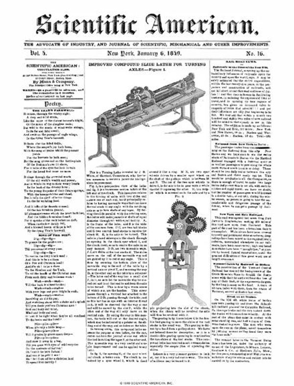 Scientific American Magazine Vol 4 Issue 16