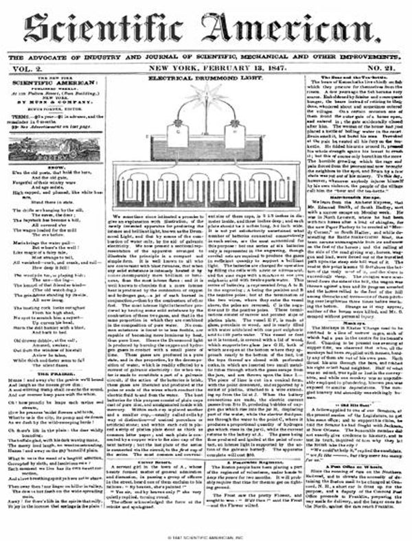 Scientific American Magazine Vol 2 Issue 21