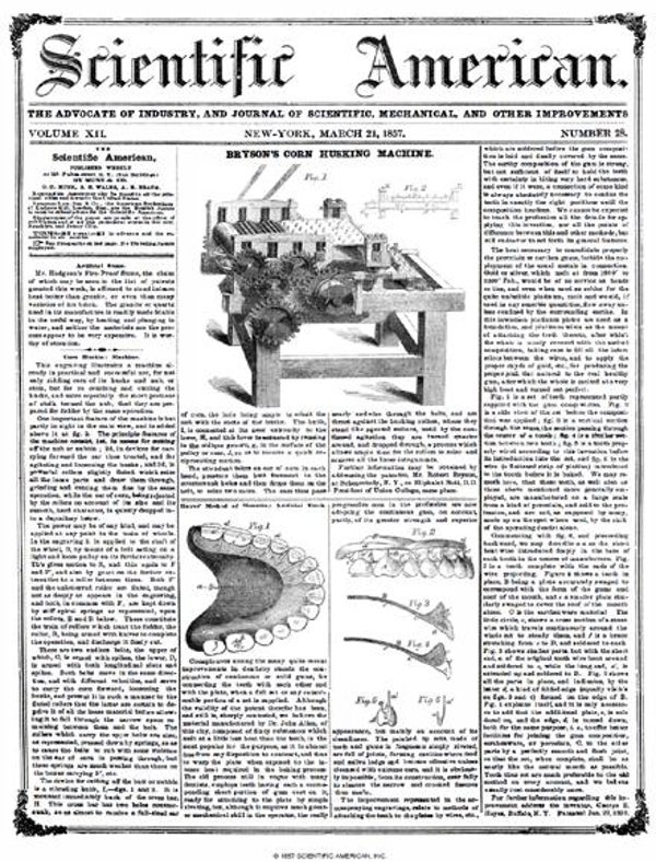 Scientific American Magazine Vol 12 Issue 28