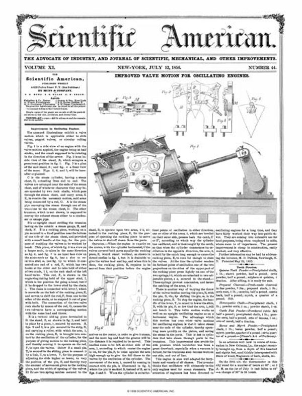 Scientific American Magazine Vol 11 Issue 44