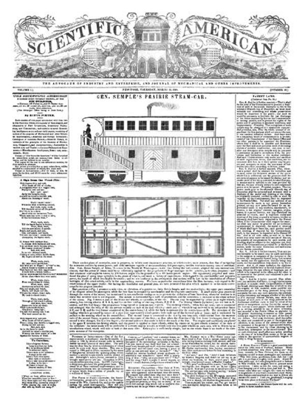 Scientific American Magazine Vol 1 Issue 26