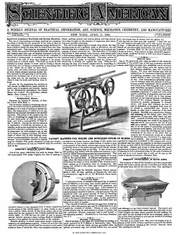 Scientific American Magazine Vol 18 Issue 15