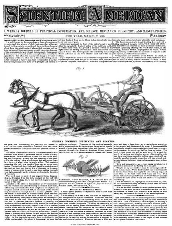 Scientific American Magazine Vol 18 Issue 10
