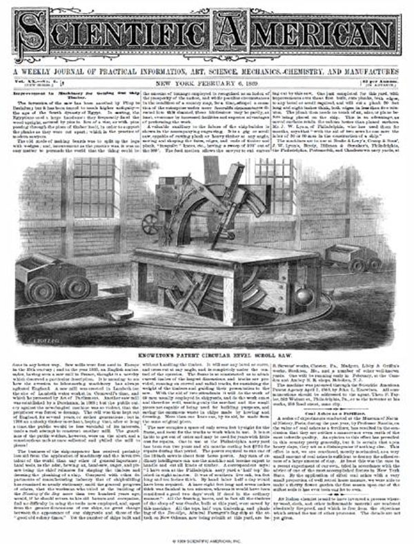 Scientific American Magazine Vol 20 Issue 6