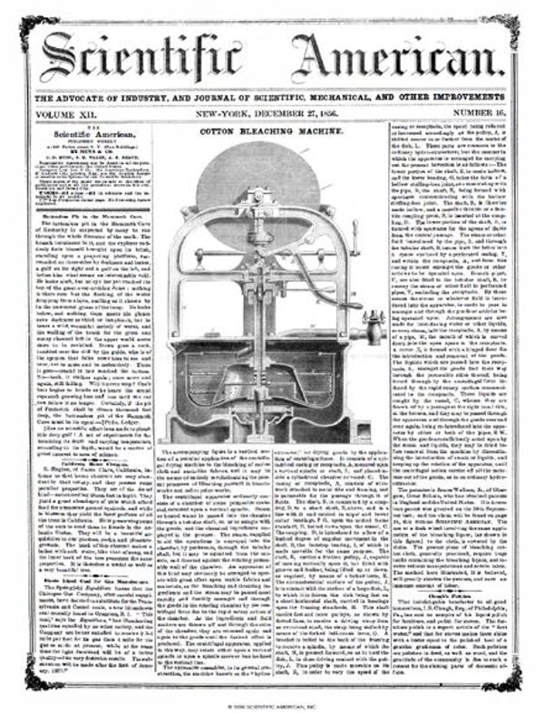 Scientific American Magazine Vol 12 Issue 16