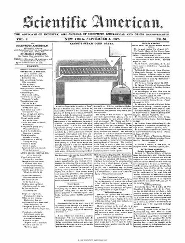 Scientific American Magazine Vol 2 Issue 50