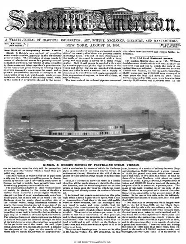Scientific American Magazine Vol 15 Issue 9