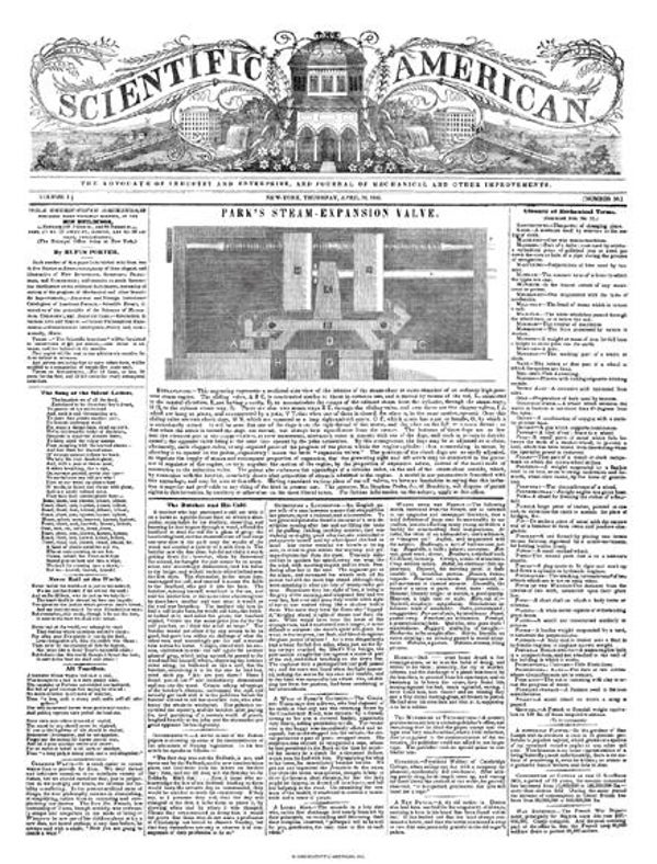 Scientific American Magazine Vol 1 Issue 33