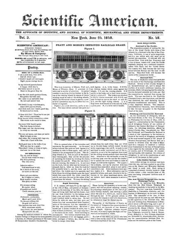 Scientific American Magazine Vol 3 Issue 40