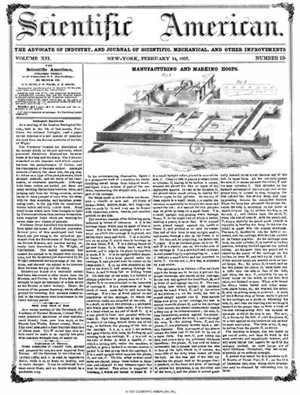 Scientific American Magazine Vol 12 Issue 23