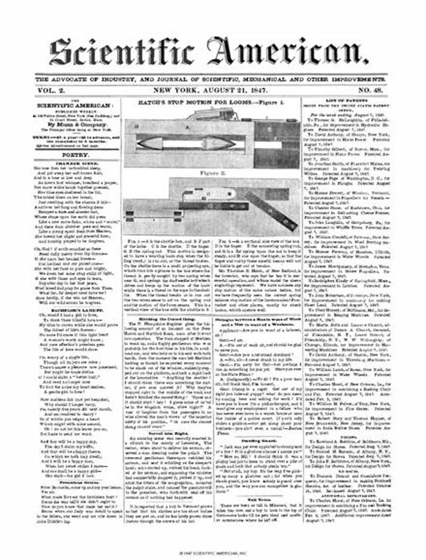 Scientific American Magazine Vol 2 Issue 48