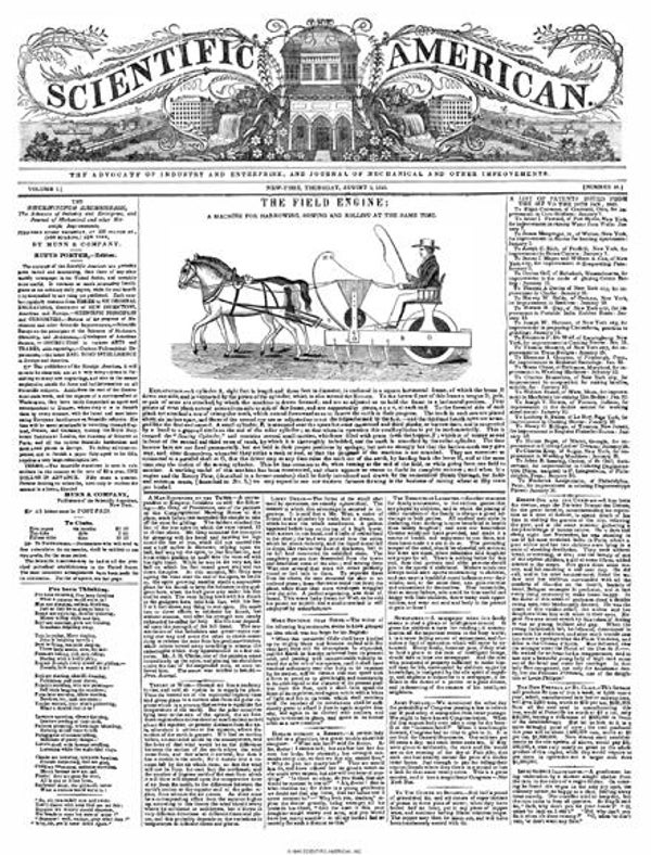 Scientific American Magazine Vol 1 Issue 46