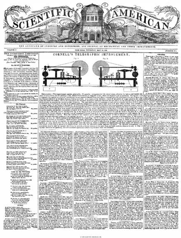 Scientific American Magazine Vol 1 Issue 37