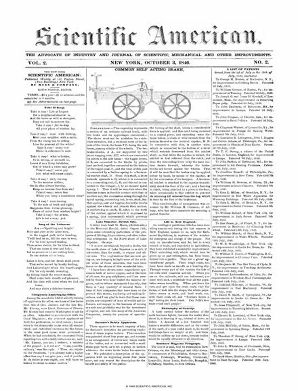 Scientific American Magazine Vol 2 Issue 2