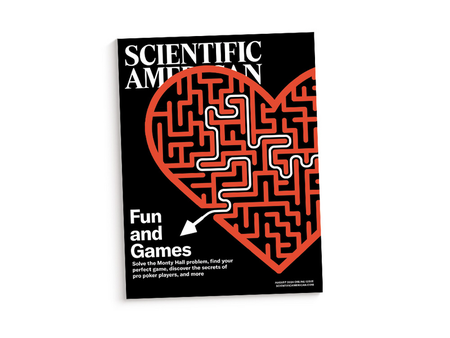 Cover of the Games issue of Scientific American